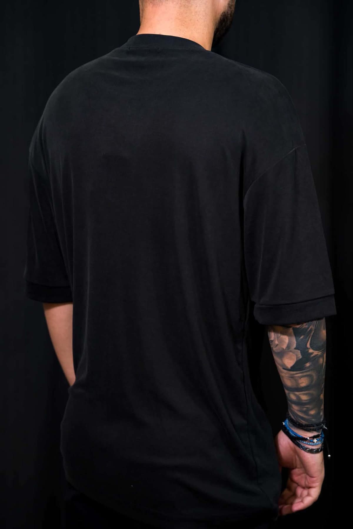 Destroy Ανδρικό T-Shirt Oversized Μαύρο