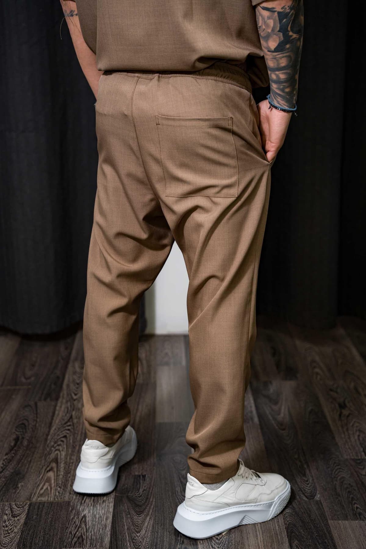 Ανδρικό παντελόνι Badge 1011 brown