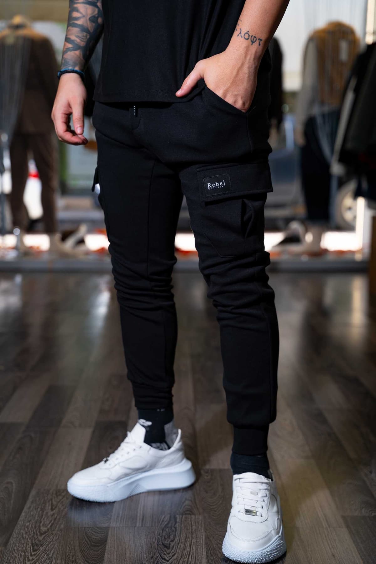 Ανδρική Φόρμα Cargo Rebel 2639 Μαύρο