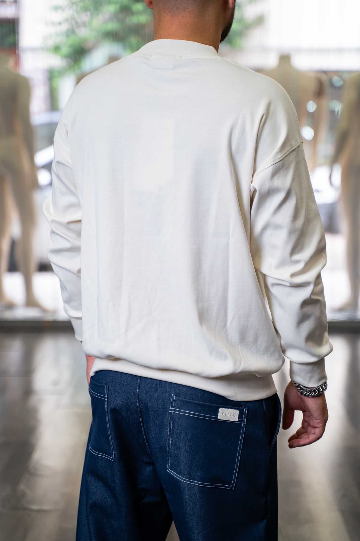 Ανδρικό Φούτερ Royal denim 4053 Άσπρο