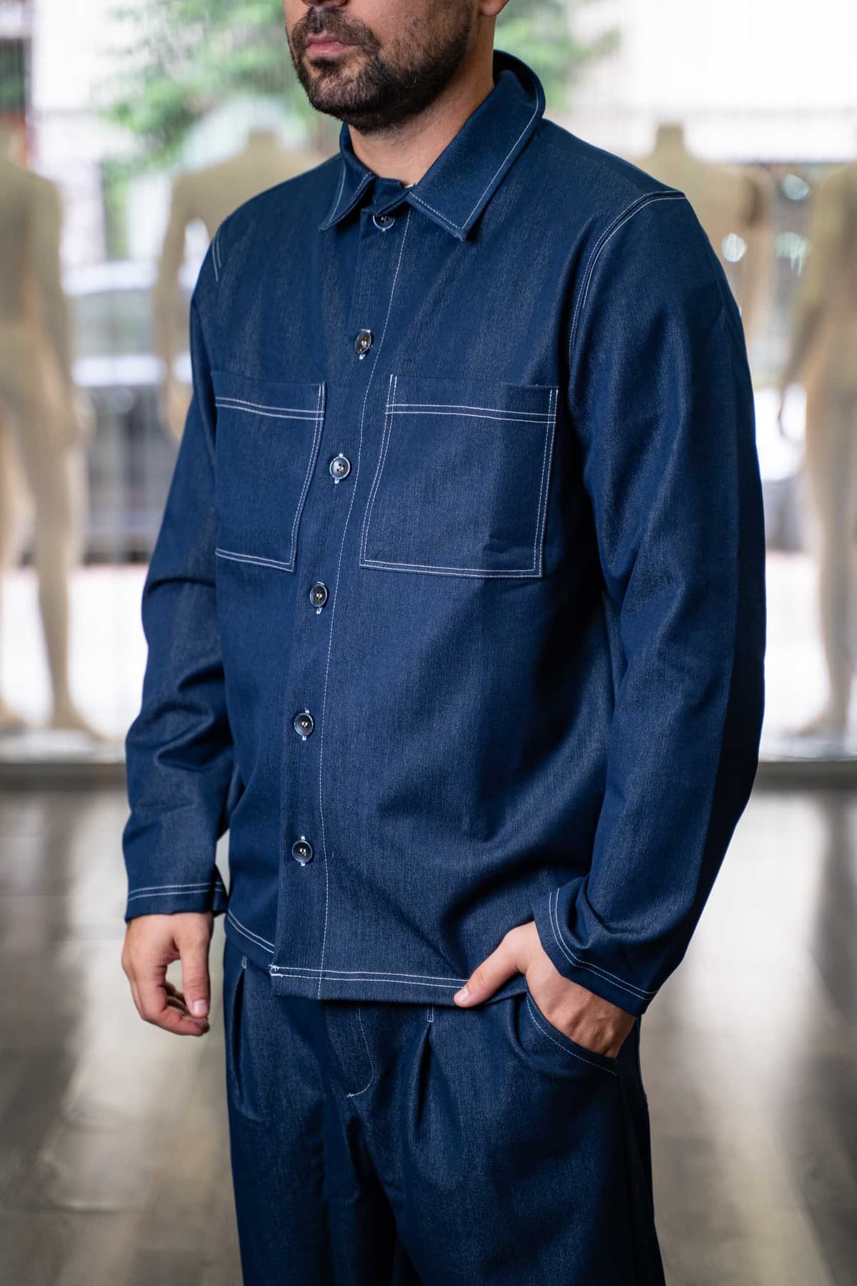 Ανδρικό Πουκάμισο Rebel jean 2644