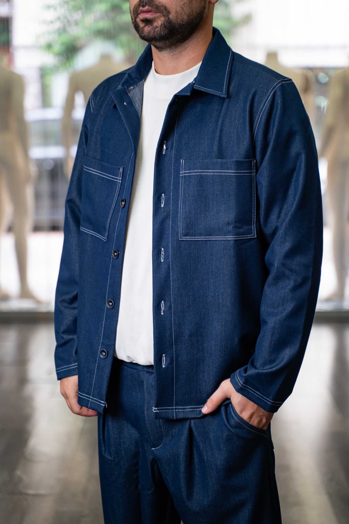 Ανδρικό Πουκάμισο Rebel jean 2644