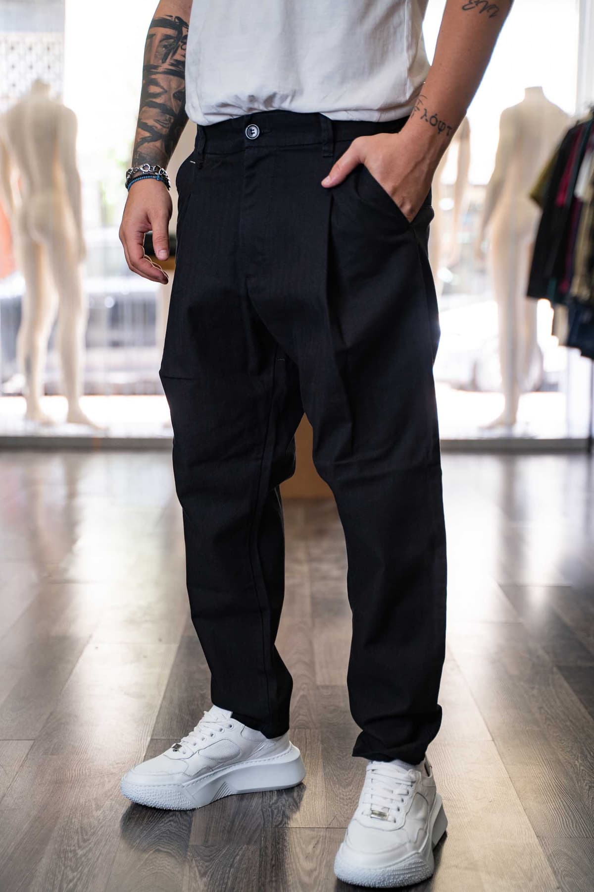 Ανδρικό Παντελόνι Jean Royal denim 2315 Μαύρο