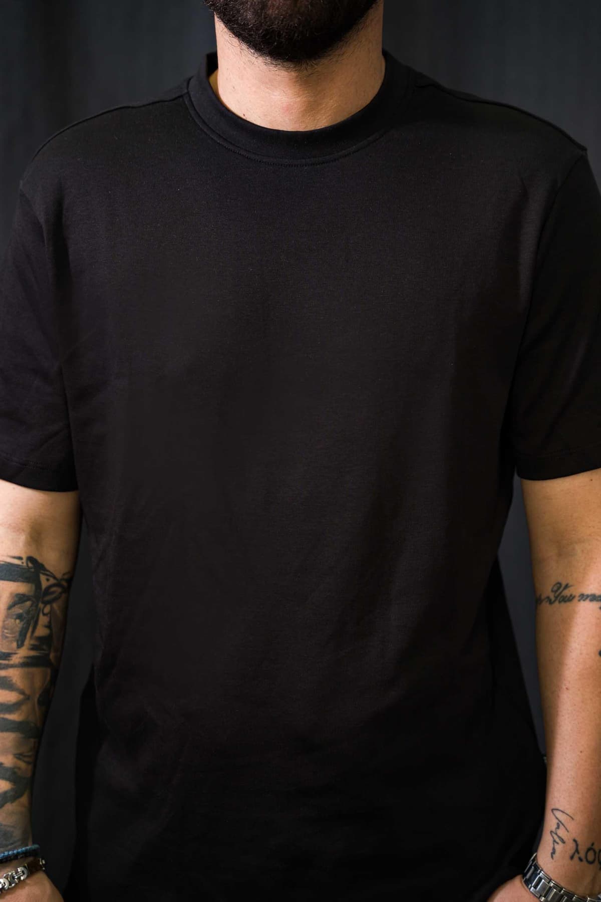 Ανδρικό t-shirt casual friday 5642 black