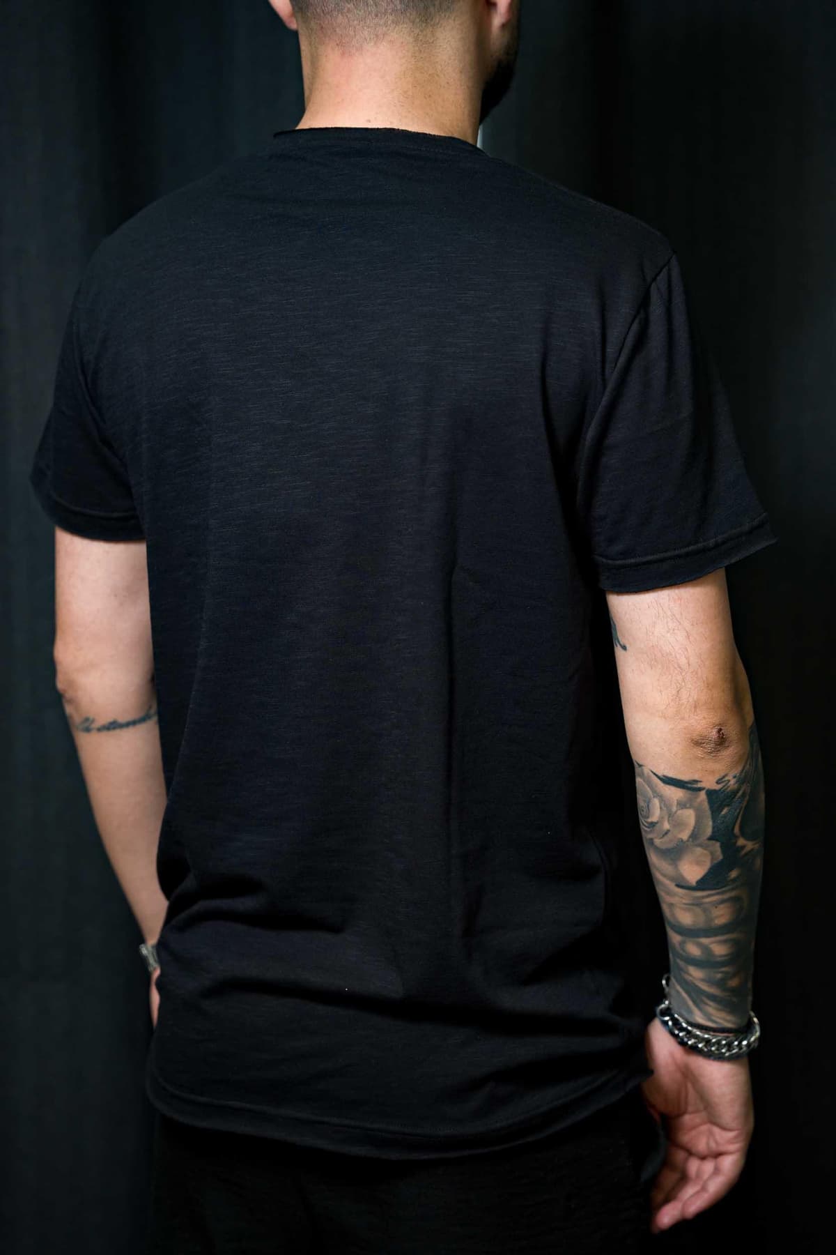 Ανδρικό t-shirt destroy jank black