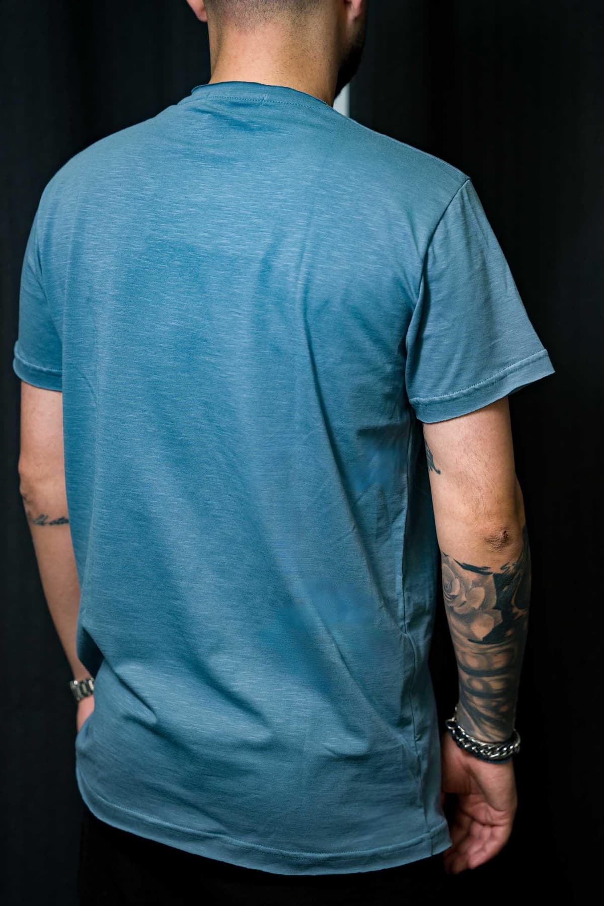 Ανδρικό t-shirt destroy-jank blue