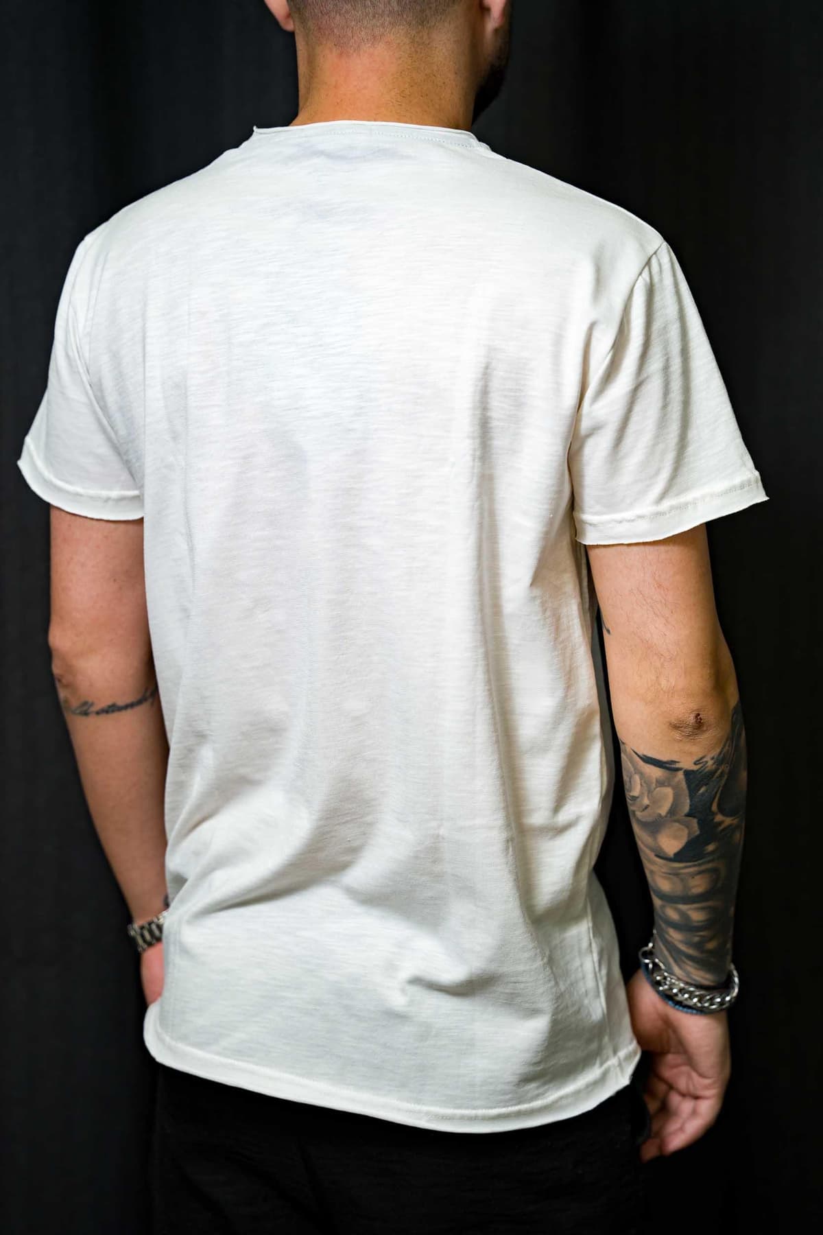 Ανδρικό t-shirt destroy-jank-white