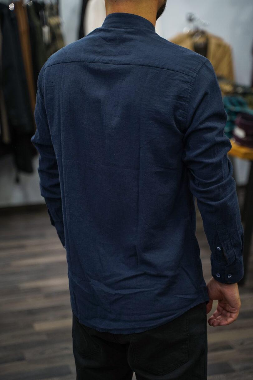 DEZIGN ΠΟΥΚΑΜΙΣΟ LINO-BLUE - Image 3