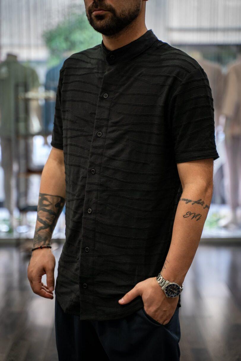 REBEL SHIRT-8069 BLACK