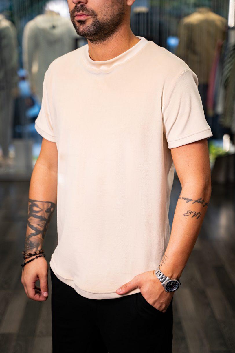 REBEL TSHIRT-2401 BEIGE