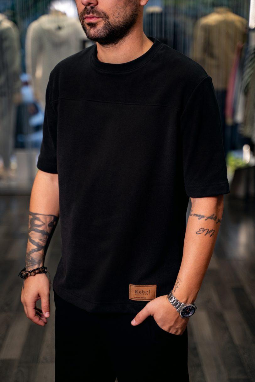 REBEL TSHIRT-2506 BLACK
