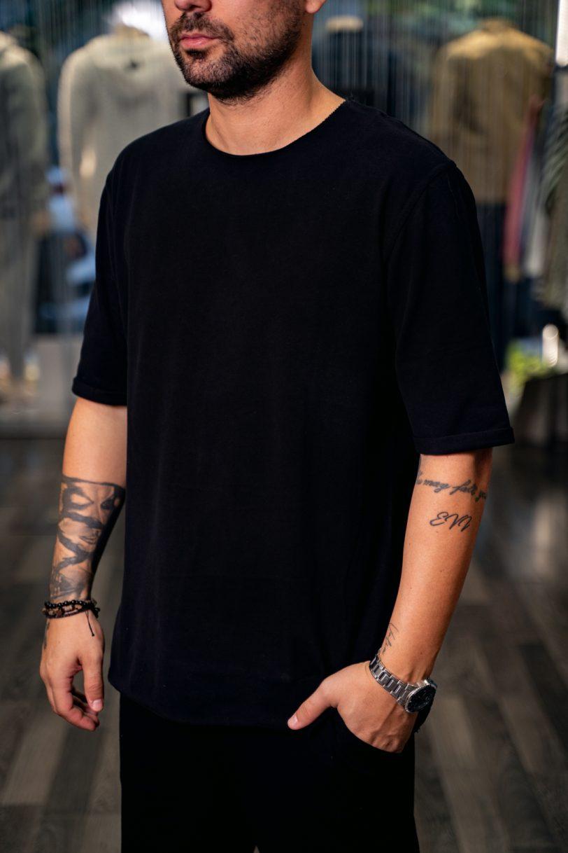 REBEL TSHIRT-2527 BLACK