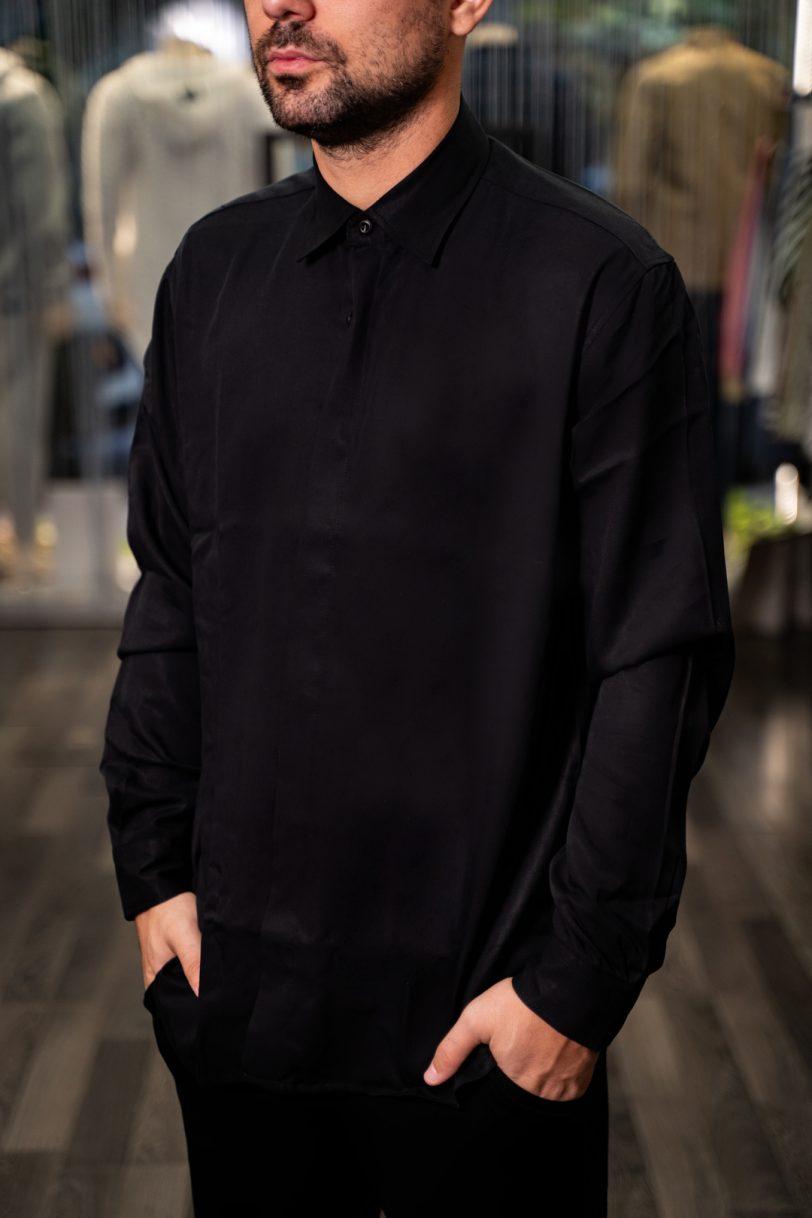 ROYAL DENIM SHIRT-3567 BLACK