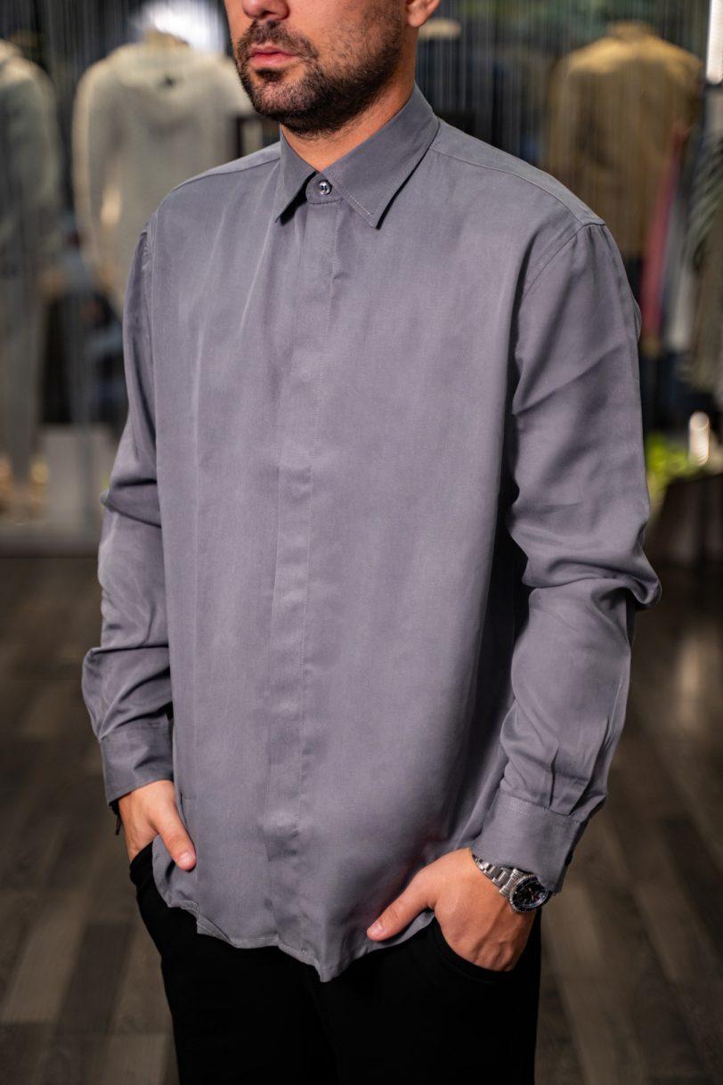 ROYAL DENIM SHIRT-3567 GRAY