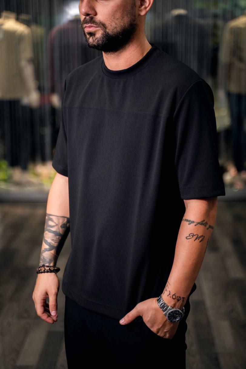 REBEL TSHIRT-2504 BLACK