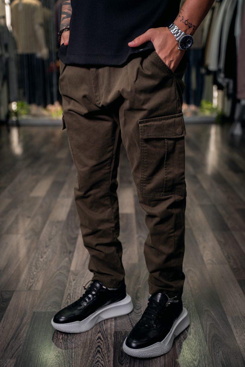 ROYAL DENIM CARGO PANTS-2240 TERAMO OLIVE