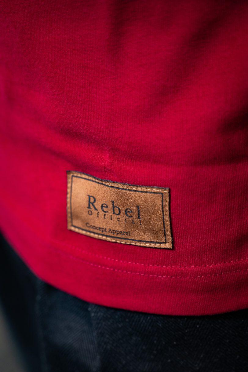 REBEL TSHIRT-2410 RED - Image 2