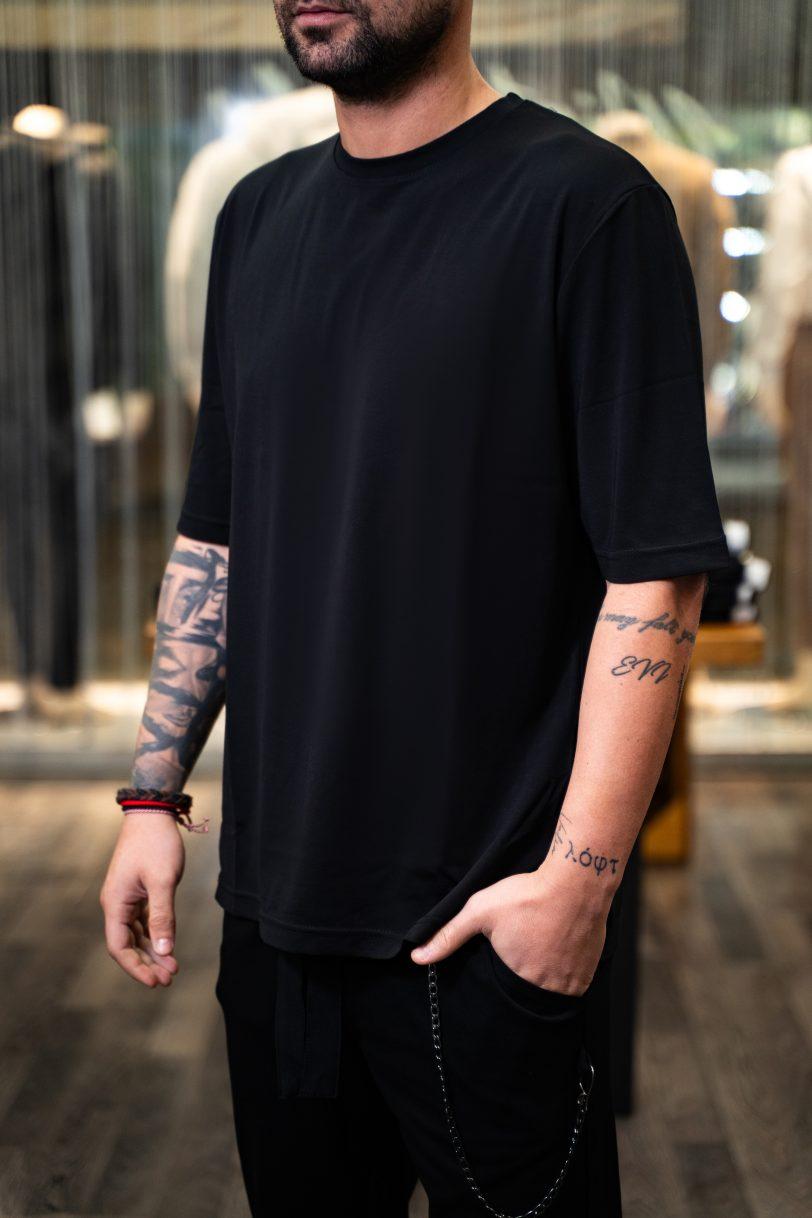 REBEL T-SHIRT-7087 BLACK