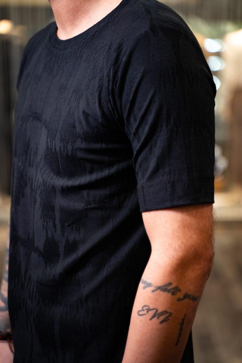 REBEL T-SHIRT-7026 BLACK - Image 3