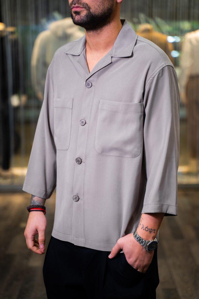 ROYAL DENIM OVER SHIRT-LISSBON 5118-TAUPE - Image 2