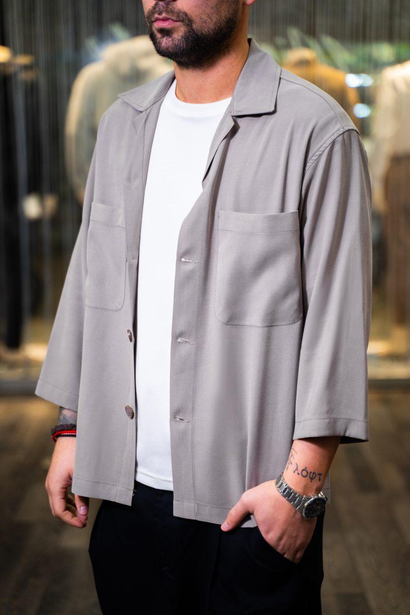 ROYAL DENIM OVER SHIRT-LISSBON 5118-TAUPE