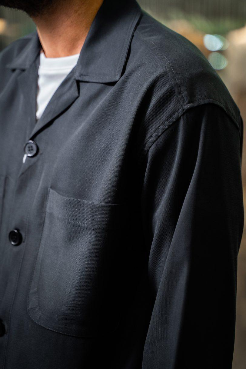 ROYAL DENIM OVER SHIRT-LISSBON-5118 BLACK - Image 3