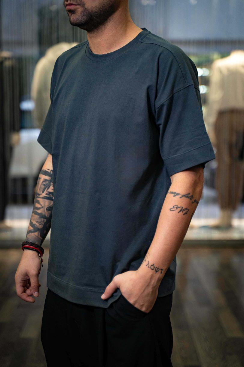 ROYAL DENIM T-SHIRT-4046 ANTHRAZIT