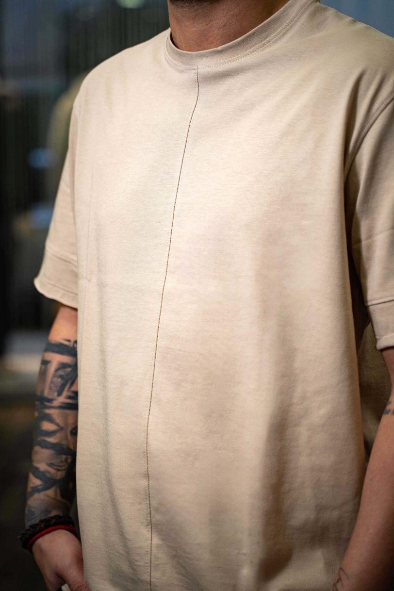 ROYAL DENIM T-SHIRT-4050 BEIGE - Image 3