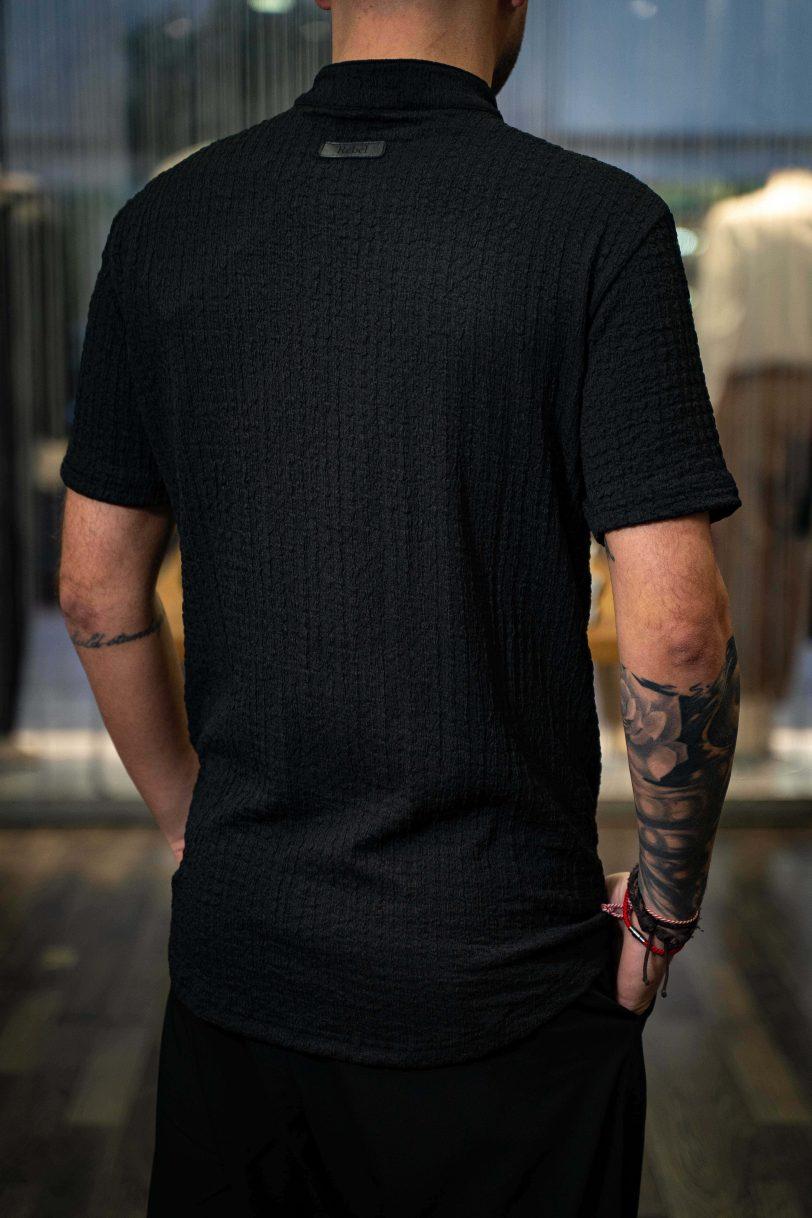 REBEL SHIRT-7037 BLACK - Image 2
