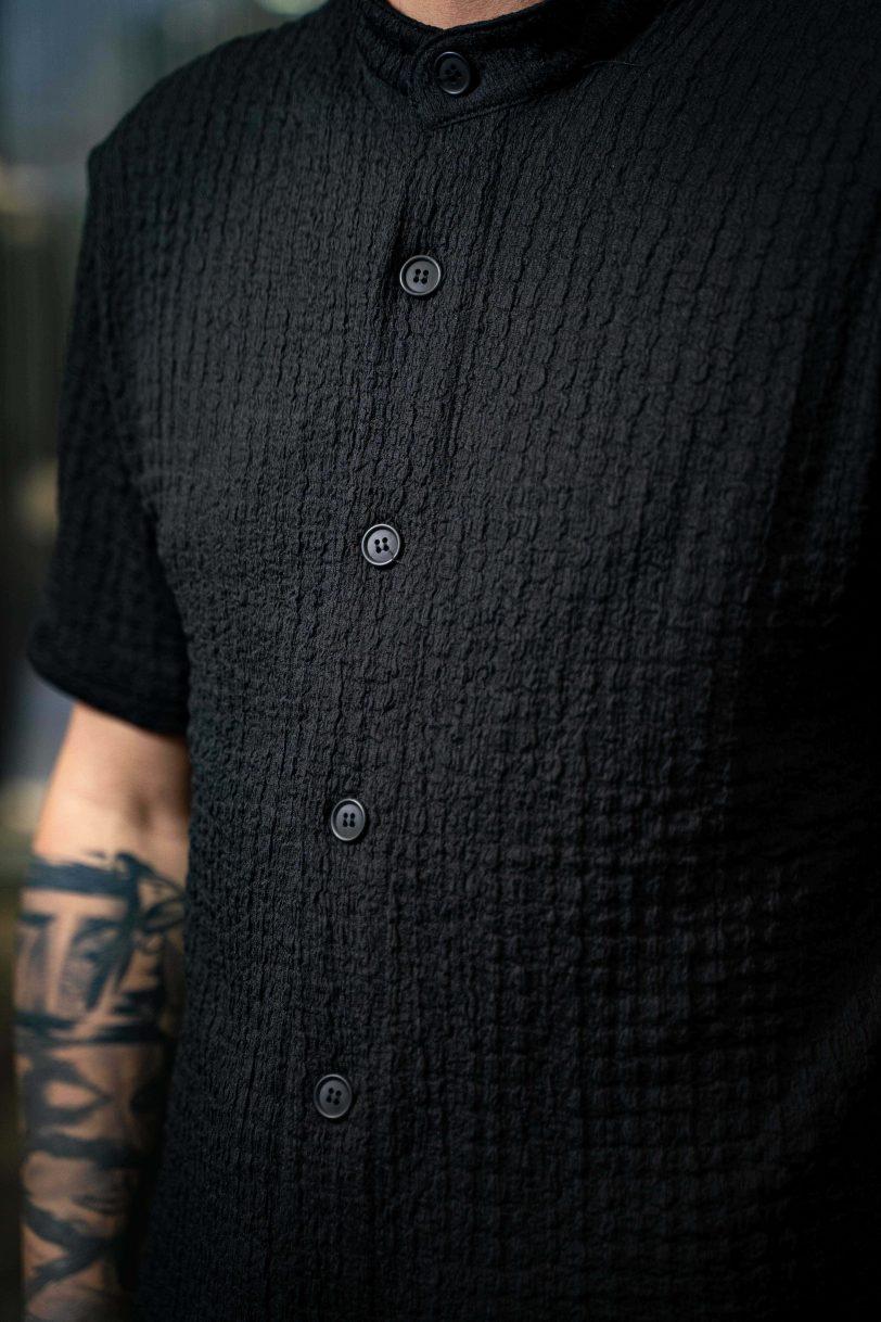 REBEL SHIRT-7037 BLACK - Image 3