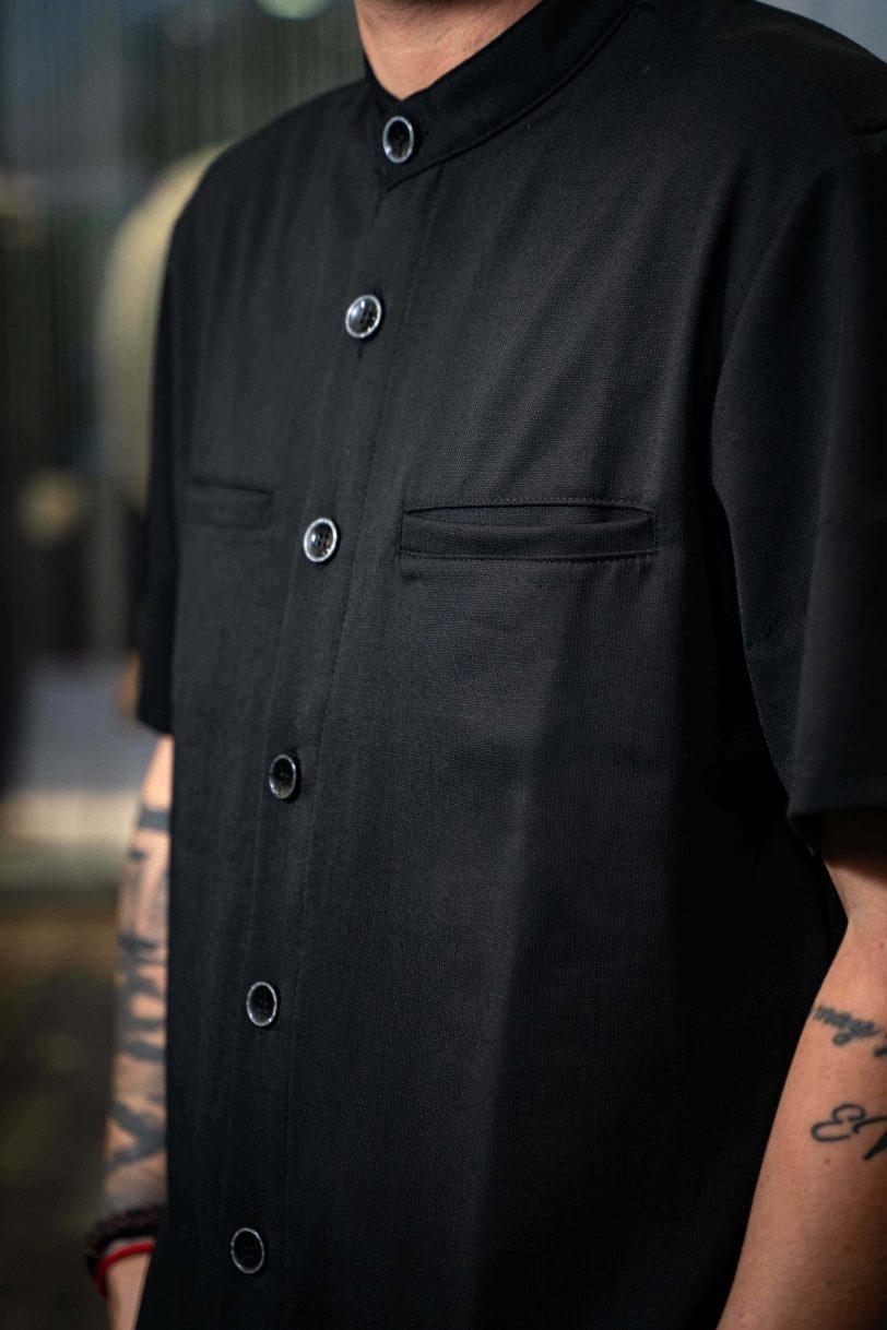 REBEL SHIRT-7079 BLACK - Image 3