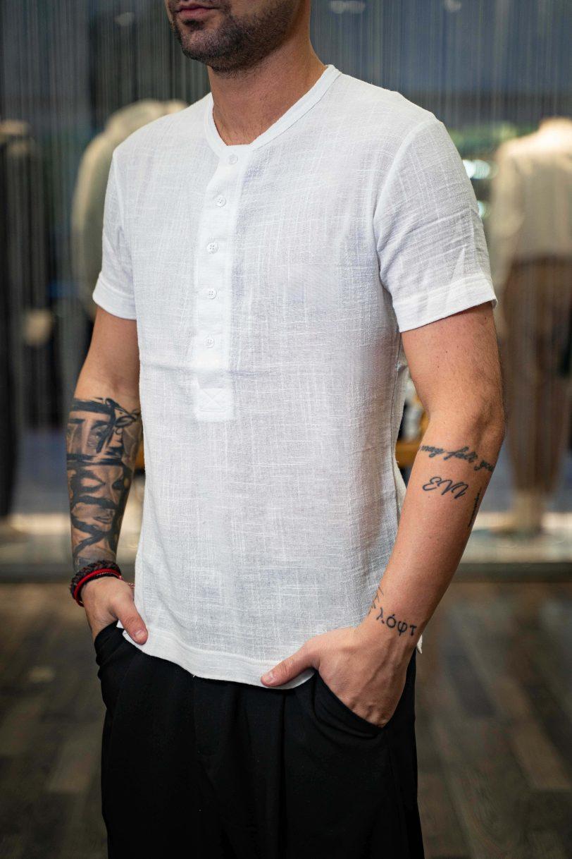 REBEL T-SHIRT-8034 WHITE