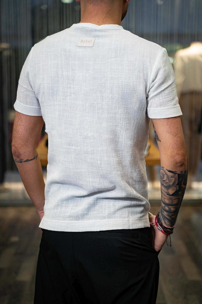 REBEL T-SHIRT-8034 WHITE - Image 2
