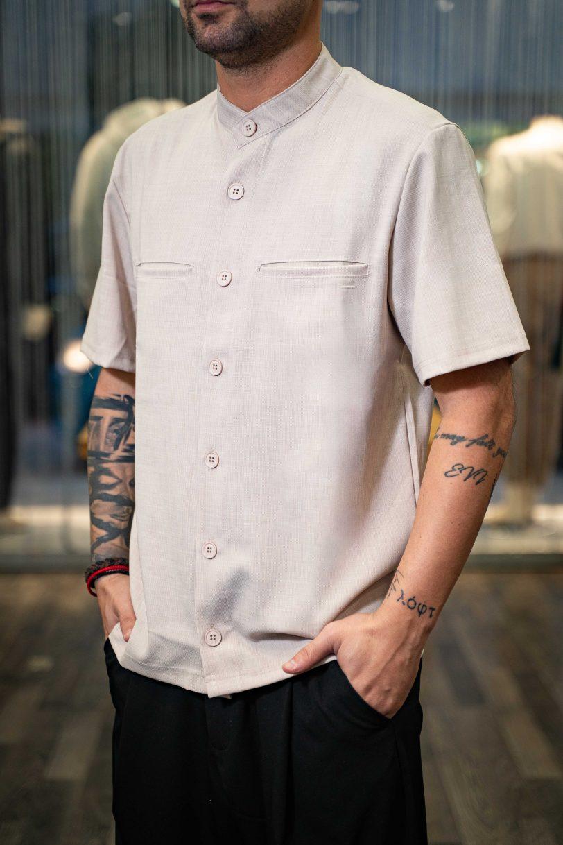 REBEL SHIRT-7079 BEIGE