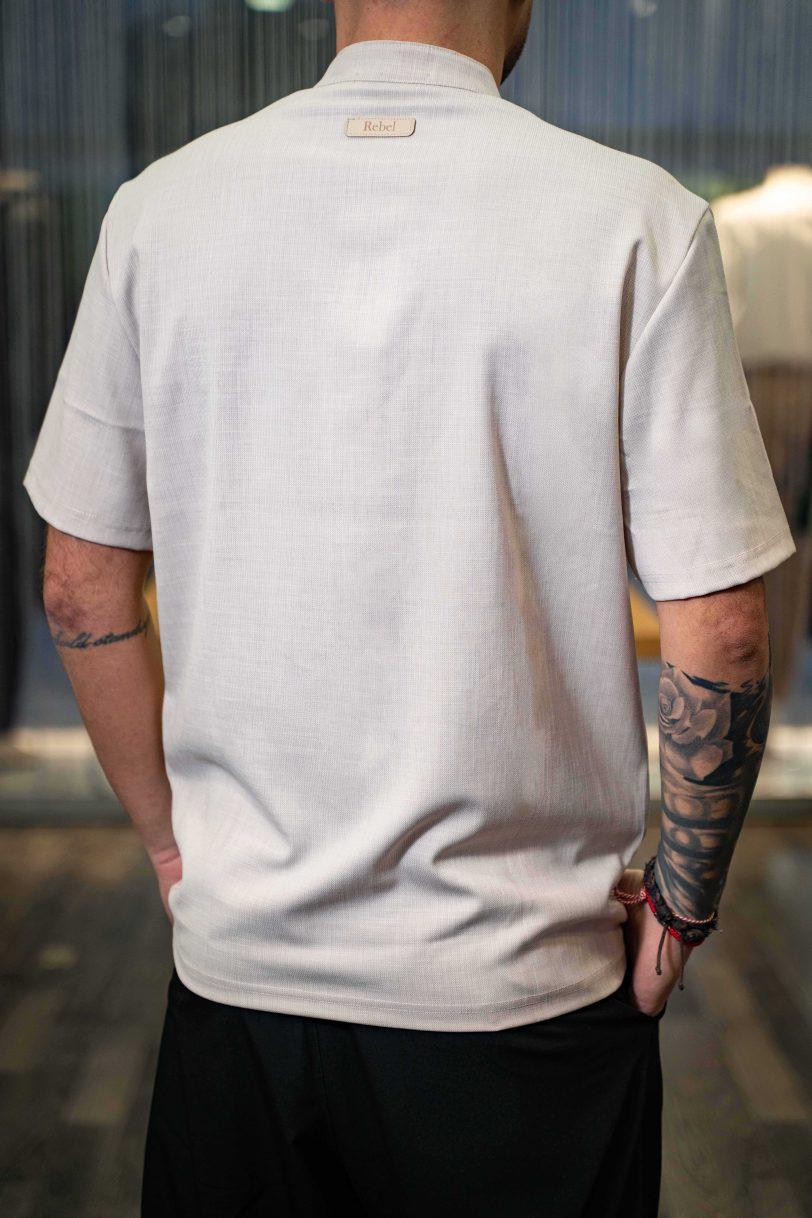 REBEL SHIRT-7079 BEIGE - Image 3
