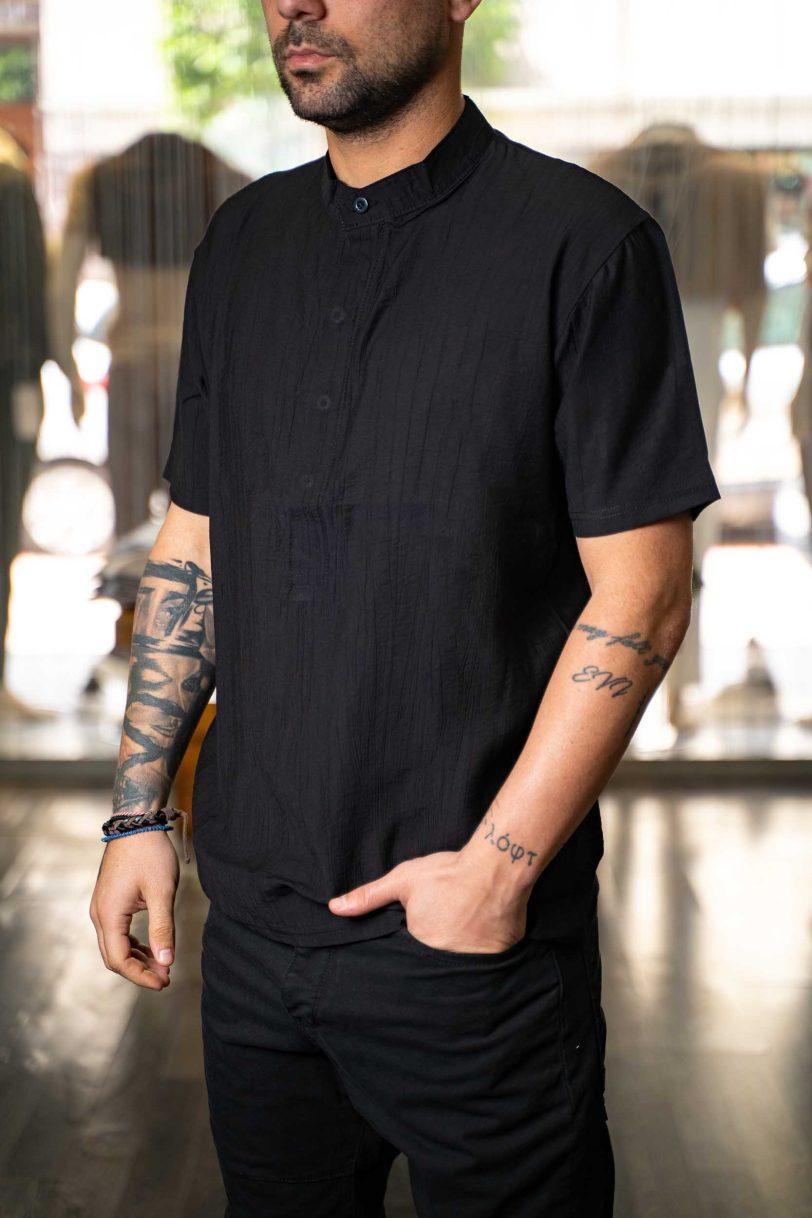 REBEL T-SHIRT-7035 BLACK