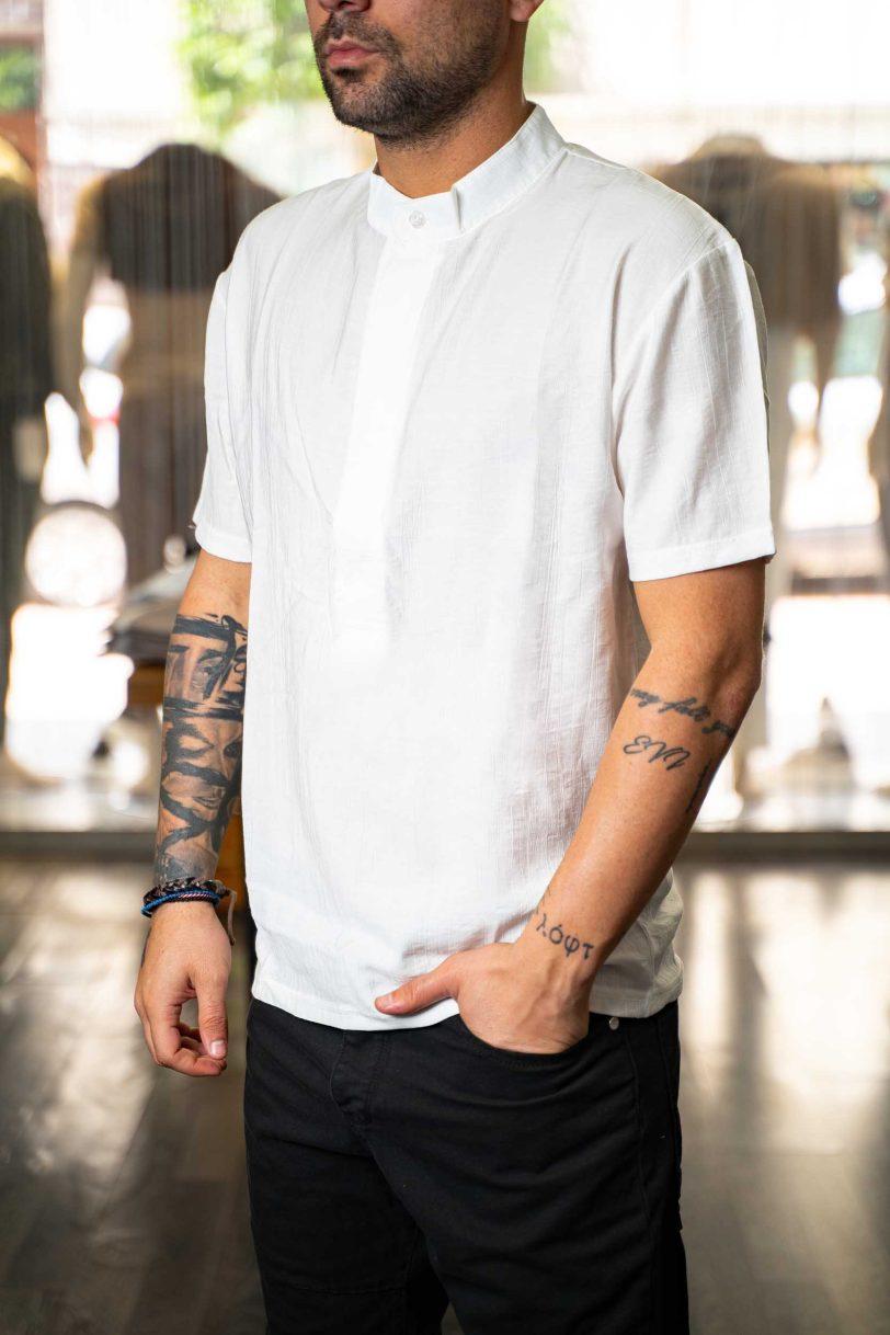 REBEL T-SHIRT-7035 WHITE
