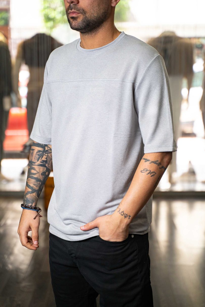 REBEL T-SHIRT-7017 GREY