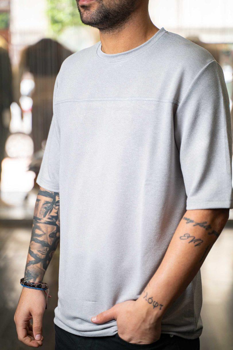 REBEL T-SHIRT-7017 GREY - Image 2