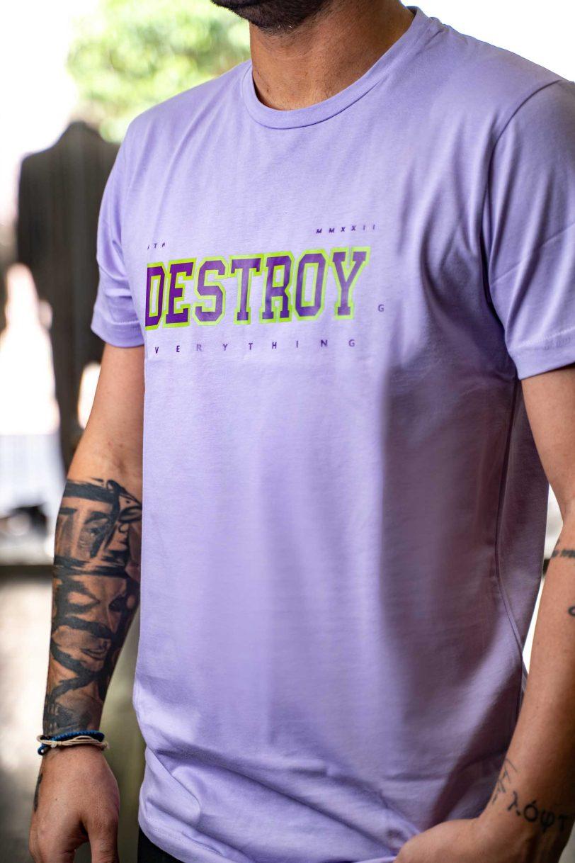 DESTROY T-SHIRT-BRONX LILA - Image 2