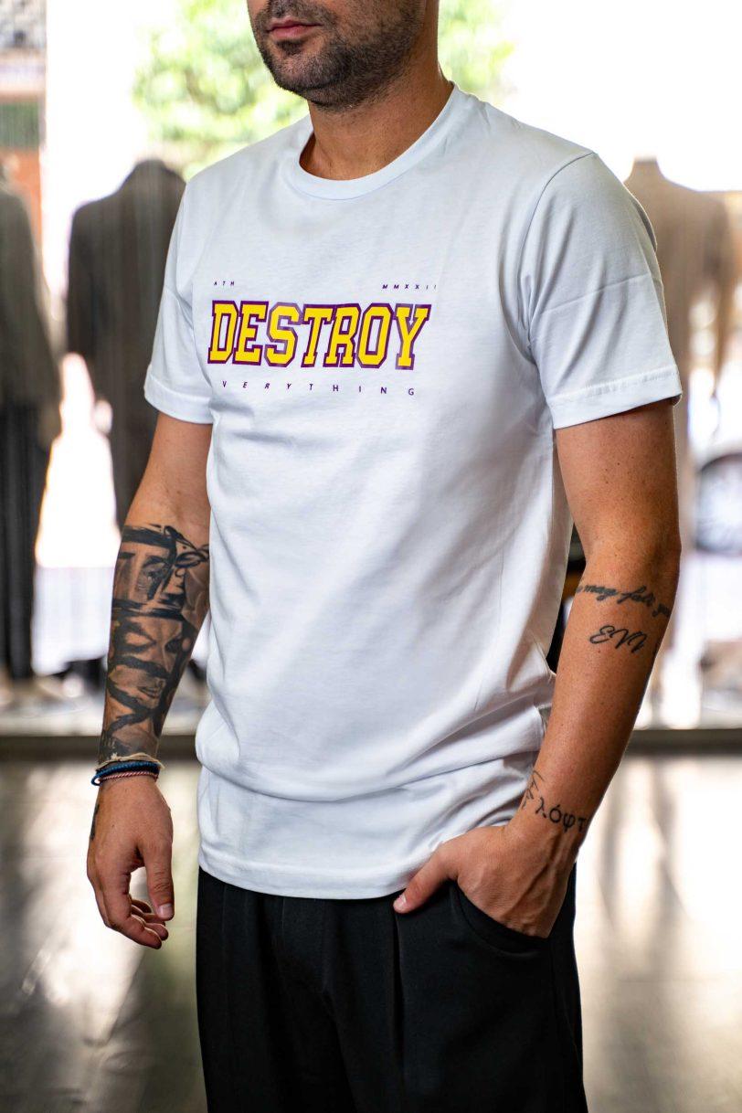 DESTROY T-SHIRT-BRONX WHITE