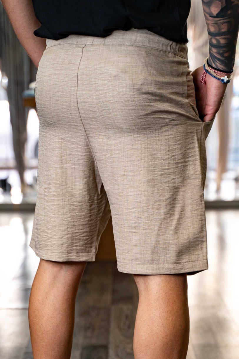 DESTROY SHORTS LINEN-BOOB BEIGE - Image 3