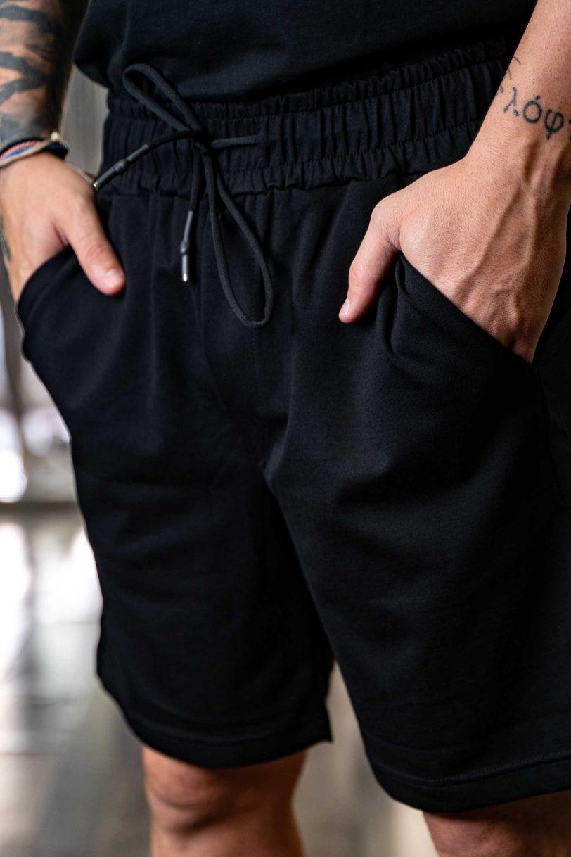 REBEL SHORTS-7046 BLACK - Image 2