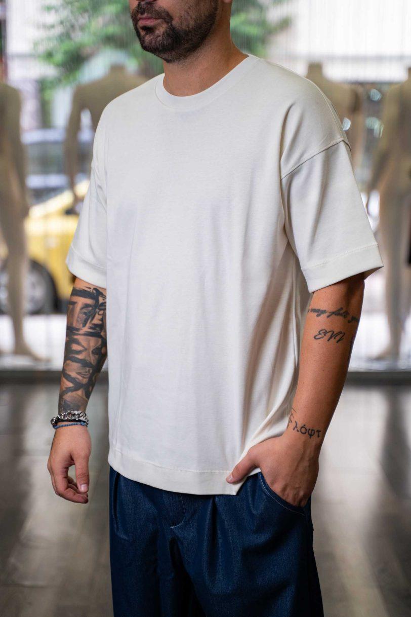 ROYAL DENIM T-SHIRTMASUDA-4043-NATURAL