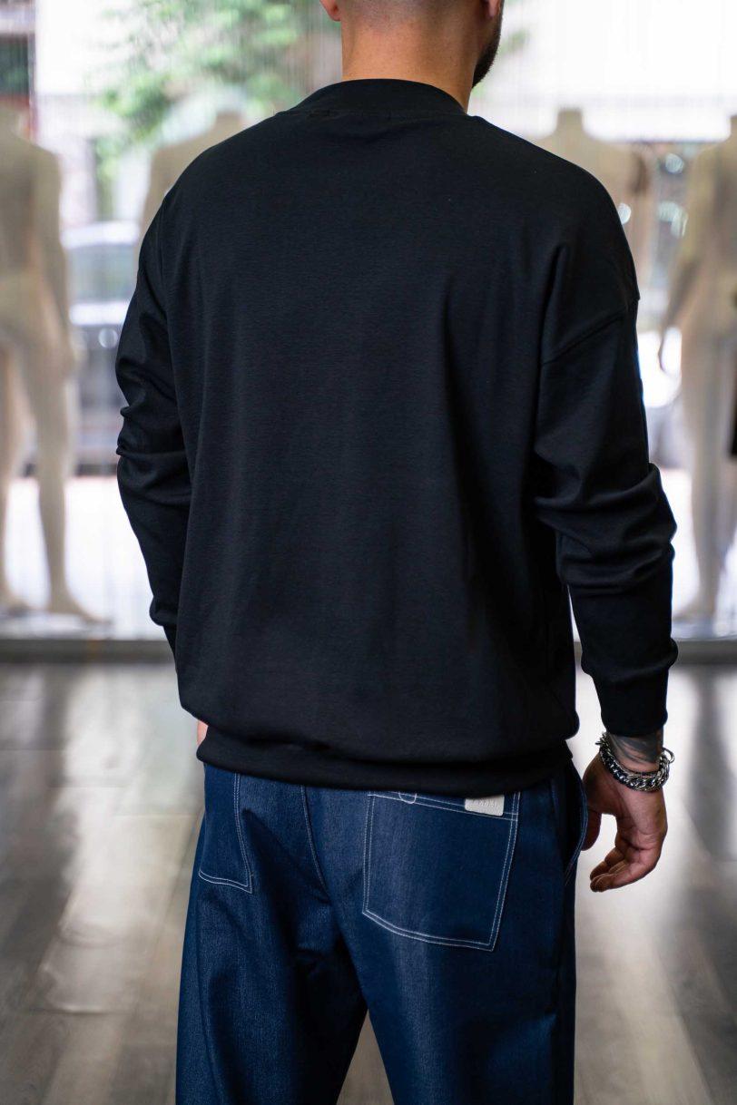 ROYAL DENIM SWEATSHIRT-MASUDA-4053-BLACK - Image 2