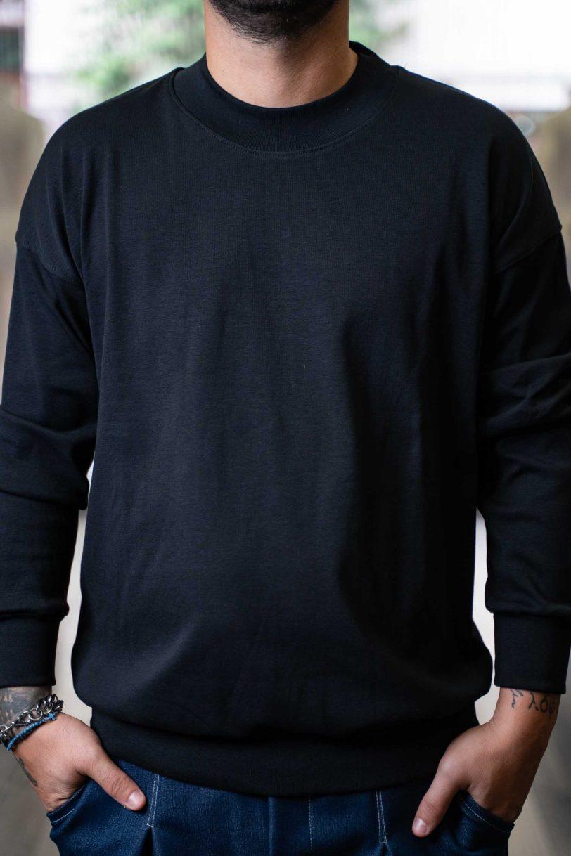 ROYAL DENIM SWEATSHIRT-MASUDA-4053-BLACK - Image 3