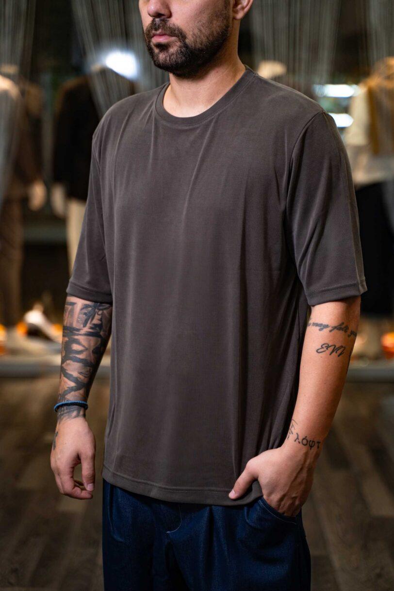 REBEL T-SHIRT-2606 TAUPE