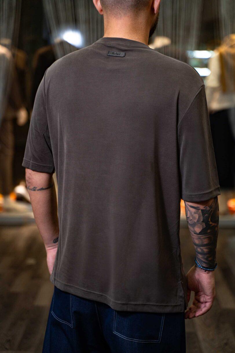 REBEL T-SHIRT-2606 TAUPE - Image 3