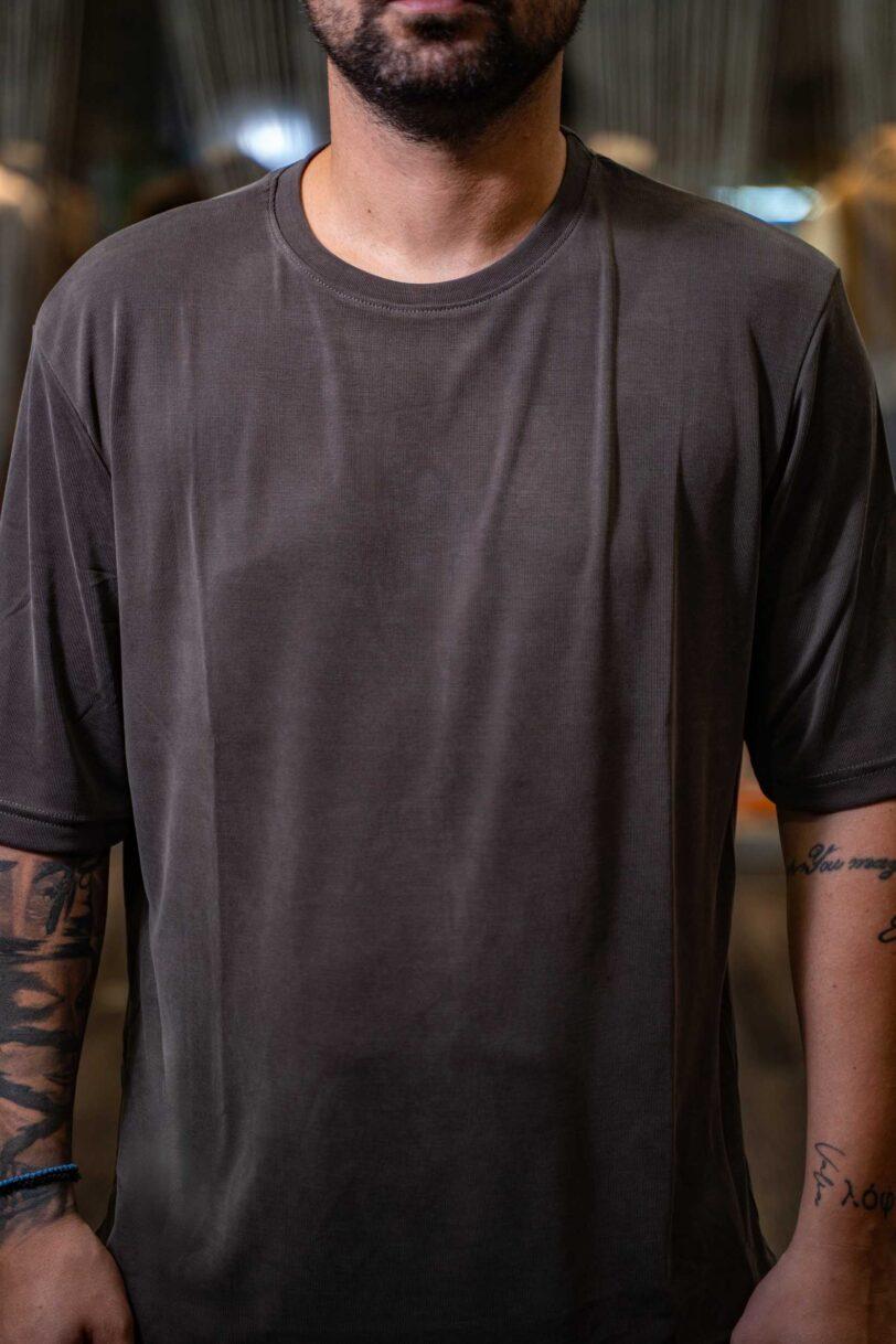 REBEL T-SHIRT-2606 TAUPE - Image 2