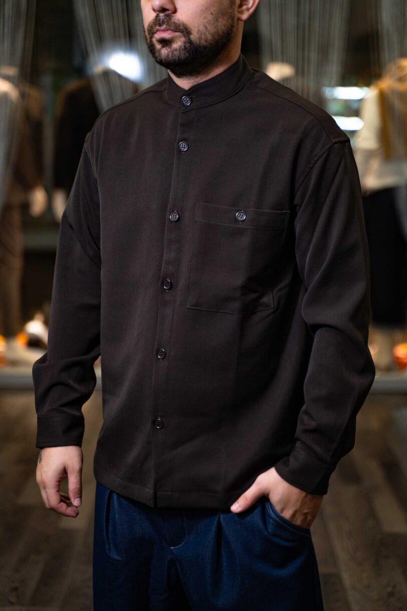 ROYAL DENIM  SHIRT-NOVERIA-1005 BROWN